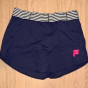 FILA Women's Core A-Line Tennis Skort Navy Blue Large